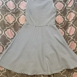 Divided striped dress
